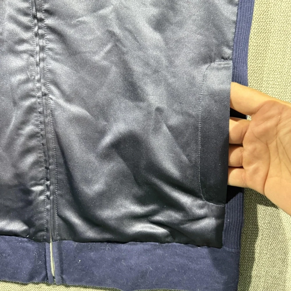 Ralph Lauren Golf Vest Mens Large Blue Full Zip Windbreaker Lightweight Pockets
